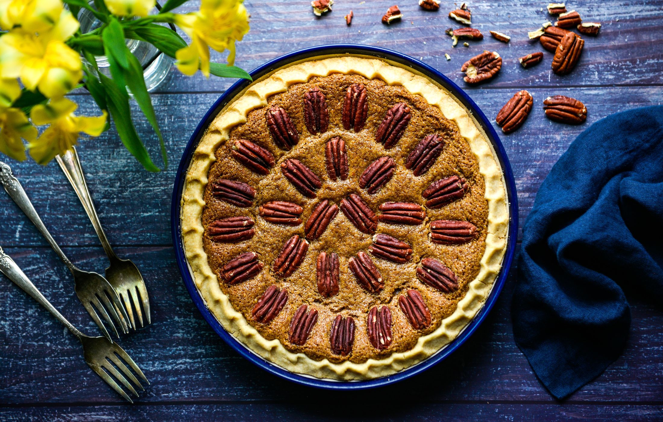 Maple Pecan Pie gluten free Egg free Nourishing Meals maple-pecan-pie-gluten-free-egg-free-nourishing-meals
